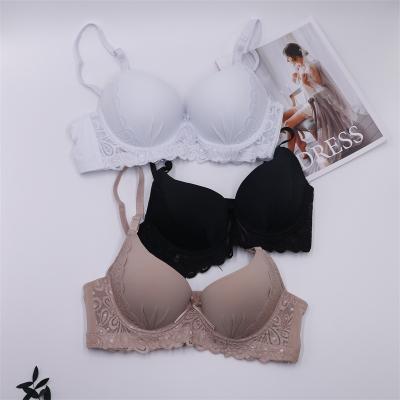 China 2021 OEM seamless private label classic bra plus size and sexy lace bra underwear for women for sale