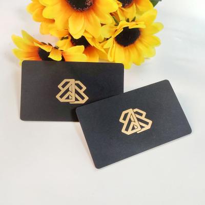 China Festival / Business / Paper Gold Luxury Black Edge Custom Gold Foil Creative Business Cards for sale