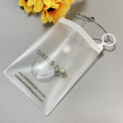 China Recyclable Custom Printed Small Jewels Frosted Packaging Plastic Bags Wholesale Zipper Bags With Logos Mini Earring Ziplock Zip Pouch for sale