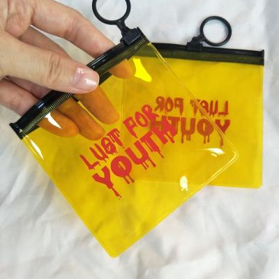 China Recyclable Custom Clear Zipper Jewelry Bag With Logo Small Plastic Jewelry Zip Lock Packaging Pouch For Earring for sale