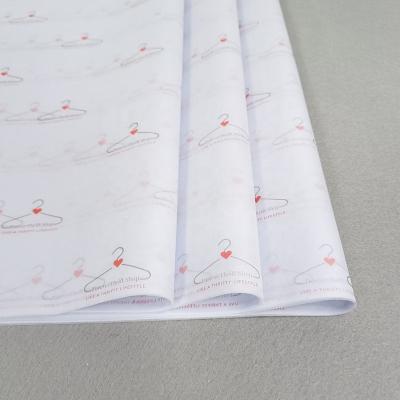 China Biodegradable luxury custom printing tissue paper white wrapping gift wrapping tissue paper with logo for sale