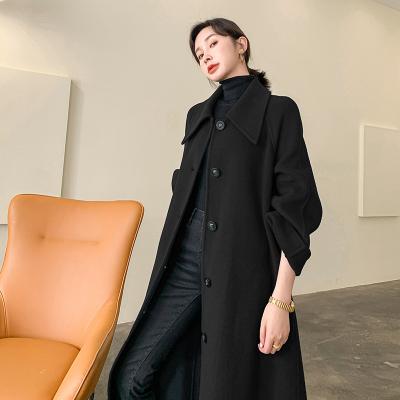 China Custom 2022 New Winter Breathable Woolen Coat Thickening Wholesale Custom Double Breasted Jacket Warm Stock Inventory for sale