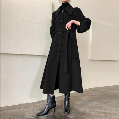 China 2022 New Breathable High-end Custom Winter Woolen Coat Custom Wholesale Thickened Warm Double-breasted Jacket Stock Inventory for sale