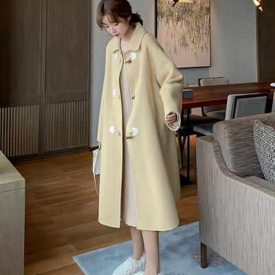 China Handmad 100% European Woolen Winter Fashion Commuter Coat Breathable High End New Fashion Straight Design High Quality Straight for sale