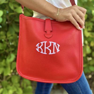 China Fashion New Arrival Women PU Monogram Red Hot Cross - Body Handbag Messenger Bag for sale