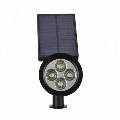 China Wholesale Waterproof Outdoor Adjustable Garden Lighting Solar Yard Light 4 LED Solar Garden Spotlight for sale