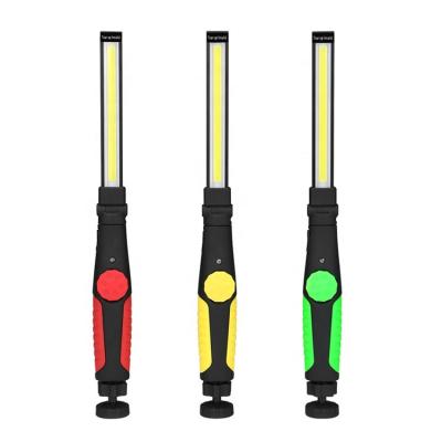 China WAREHOUSE wholesale price portable foldable handheld rechargeable inspection light 5W COB work slim light with magnetic base for sale