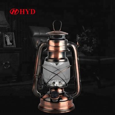 China For Metal Christmas Festival Camping Light Oil Lantern Outdoor Lighting Decorative Rechargeable Led Kerosene Lantern for sale