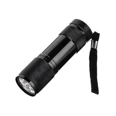 China Wholesale Blacklight 395nm Purple Ultraviolet 9 UV Mini Camping Led Flashlight Flashlight Led Torch Light for sale