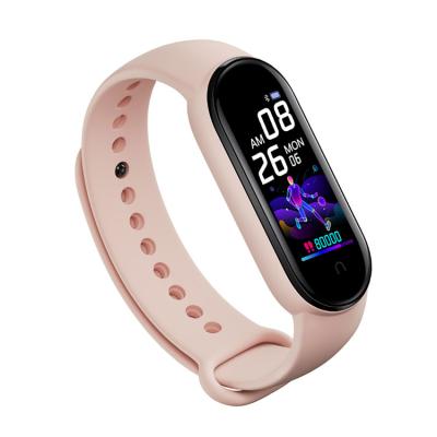 China Touch Screen Sports Waterproof Fitness MI Band 5 Smartwatch Blue Tooth M5 Smart Bracelet for sale