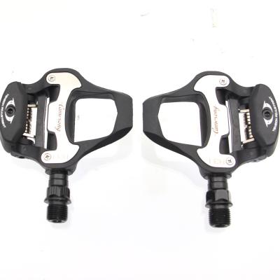 China Road Bikes R31 Alloy Road Bike Pedal Black Ultralight Non-slip Lock Bicycle Pedal for sale