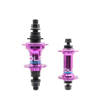 China BMX Bike BH002 13 14G 4 Sealed Bearings 32 36 Holes OEM Axle Purple BMX Steel Bicycle Hub for sale