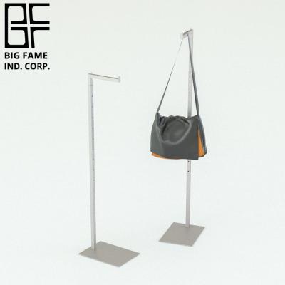 China Height Adjustment Shopping Bag Design Spiral Metal Clothes Hanging Display Rack for sale