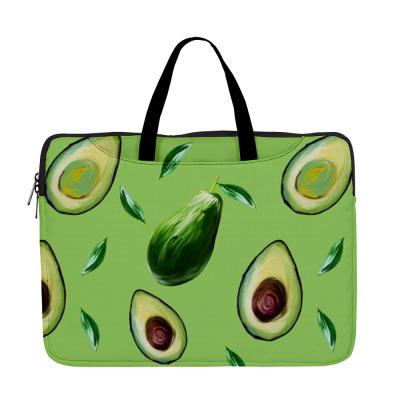 China Design Custom Fruit Avocado Green Hand Laptop Bag DNB0816-17 for sale