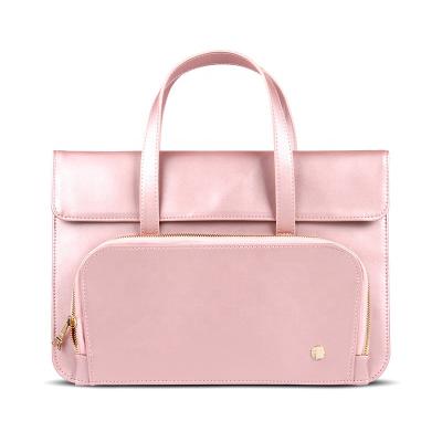 China To Protect Computer 11-14 Inch Computer Briefcase Handbag PU Laptop Sleeve Case Fashion Ladies Ladies Leather Laptop Bags for sale