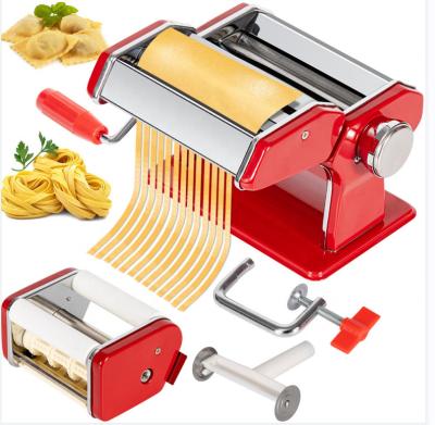 China Sustainable multi function ravioli maker Italia Spaghetti Pasta maker Detachable Noodle maker manual Pasta machine Homemade Noodles machine for sale