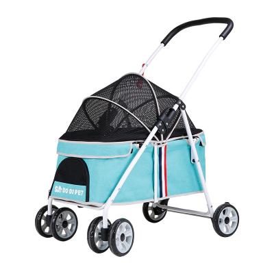 China Modern Luxury Folding Pet Stroller For Dog Strollers Outdoor Pet Trolley For Sale for sale