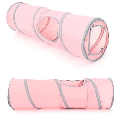 China Breathable Creative Dog Toy Polyester Cloth Foldable Rolling Pet Toy Dog Tunnel for sale