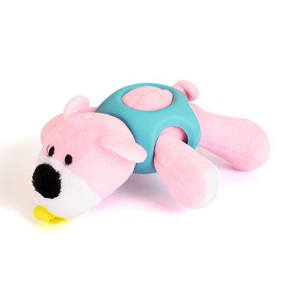 China Viable Resistant Rubber Molar Pet Toy Dog Plush Toy Creative Voice Bite Toy for sale