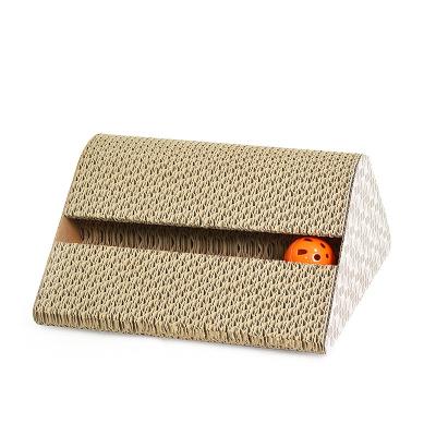 China Viable Cat Kitten Corrugated Cardboard Scratcher Scratching Protective Scratcher Board Sofa Toy for sale