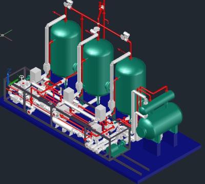 Chine Système de traitement chaud à COV de désorption d'azote d'adsorption pour l'unité de récupération de vapeur à vendre