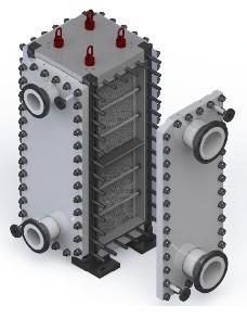 China S S Block Fully Welded Plate Heat Exchanger Customised Design for sale