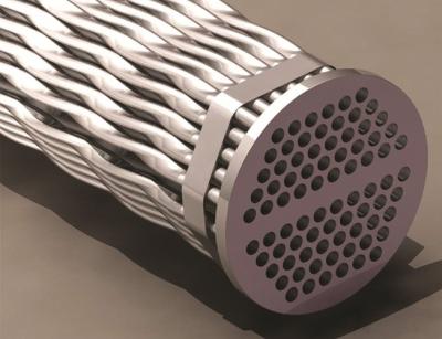 China Custom Twisted Shell Tube Heat Exchanger  SMO Titanium S S Material for sale