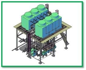 China El poder geotérmico coloca el carbono orgánico del sistema del ciclo de Rankine/el material del acero inoxidable en venta