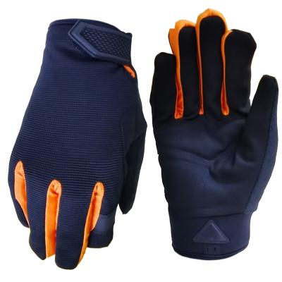 China Synthetic Leather Mechanic Gloves Hand Full Palm Best Winter Construction Custom Industrial Logistics Full Finger Works Full Finger Gloves for sale