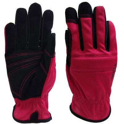 China Wholesale Anti-impact Synthetic Leather Customized Mechanist Logo Sponge Padded Mechanist Working Gloves for sale