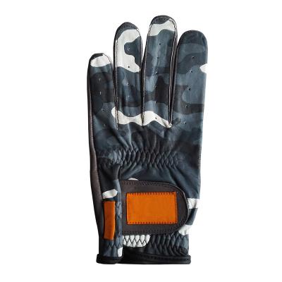 China Custom Colored Man Cabretta Mens Sheepskin Leather Golf Gloves for sale