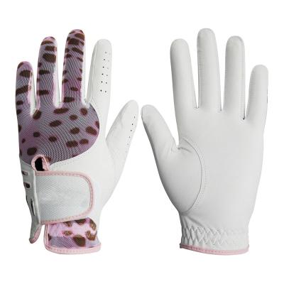 China Ladies Indonesia Cabretta Soft Durable Leather Golf Glove for sale