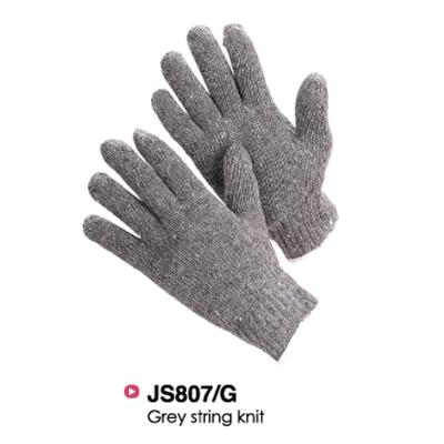 China Work KNITTED COTTON GLOVE 400G 10G GRAY for sale