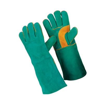 China Cow Welding Slot Leather with Extra Palm Tig Welding Gloves for sale