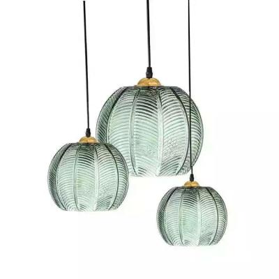 China Luxury Bedroom Lamp Decor Luminaire Nordic Modern Leaf Glass Pendant Light(WH-GP-172) for sale