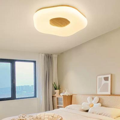 China Modern Ceiling Lamp LED 24W 36W Flower Shape Ceiling Lights For Bedroom Living Dining Room wooden ceiling lamp(WH-WA-56) for sale