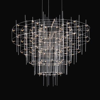 China Modern Decoration Crystal Chandelier for Living Room Room Decor Stainless Steel Chandelier(WH-MI-447) for sale