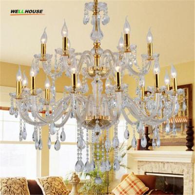 China Modern Big Gold Chandelier lights Fixtures for sitting room Living room 18 Lights  (WH-CY-25) for sale