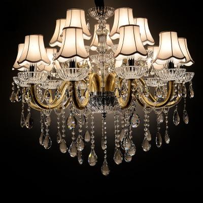 China Large Crystal Lustre Art Glass Attractive Large Lobby Chandelier (WH-CY-102) for sale