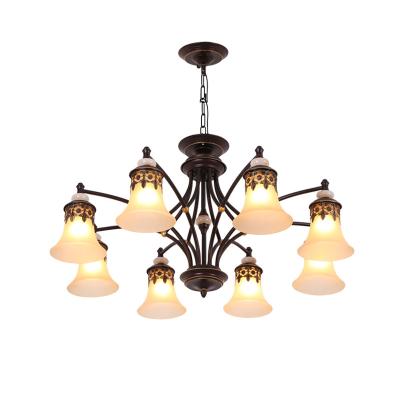 China Black iron dining room chandelier for sitting room Farmhouse lighting (WH-CI-96) for sale