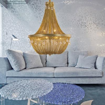 China Crystal Hanging chain pendant light chandelier Lamp Fixtures (WH-CC-18) for sale