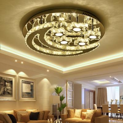 China Clear Crystal ceiling lights with Moon For Living room Bedroom Kitchen Lighting Fixtures (WH-CA-48) for sale