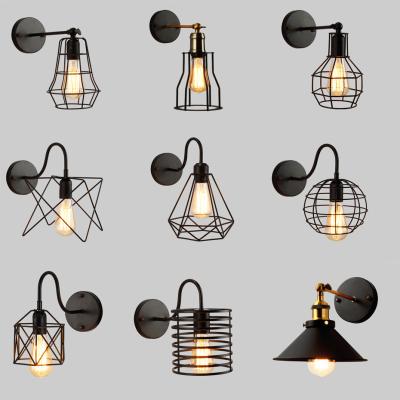 China Retro Loft Industrial Wall Lamp Black E27 Vintage Sconces Wall Lamp Industrial Lighting (Wh-VR-14) for sale