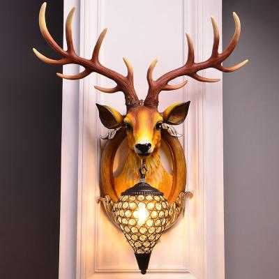 China Antlers Indoor Led Wall Light Led Decoration for Wall Rustic Interior Lighting （WH-VR-64） for sale