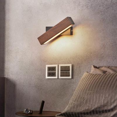 China Nordic Solid Walnut Wood Wall Lamp AC110-240V LED Wall Sconces wood wall lamp (WH-OR-64) for sale