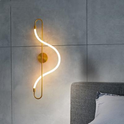 China Modern Led Wall Lamp Bedroom Corridor Silicone led strip wall mount Bedside Wall Lamp(WH-OR-86) for sale