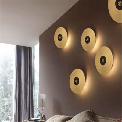 China Creative Art Disc Hollow Metal Wall Lamp Hotel Bedroom Bedside New Earth led wall light(WH-OR-226) for sale