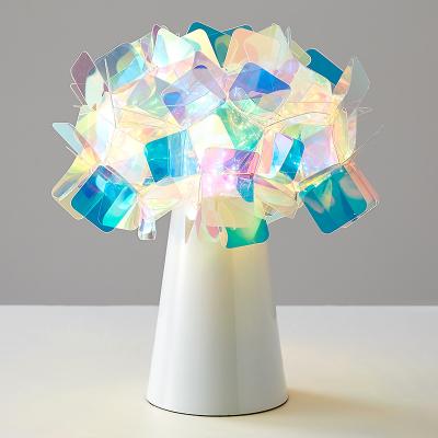 China Modern Slamp Clizia Table Lamp Nordic Plastic Desk Lamp PVC Flower Table Light(WH-MTB-01) for sale