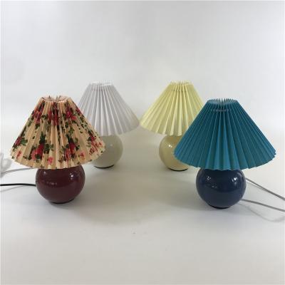 China Modern Pleated Fold LED Table Lamps Bedroom Desk Lamp(WH-MTB-88) for sale