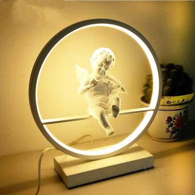 China Modern Table Lamp Black White Desk Lights Round Home decorative table lamp(WH-MTB-130) for sale